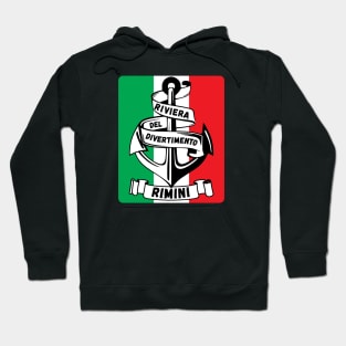 Riviera del Divertimento Rimini Italy Flag Hoodie